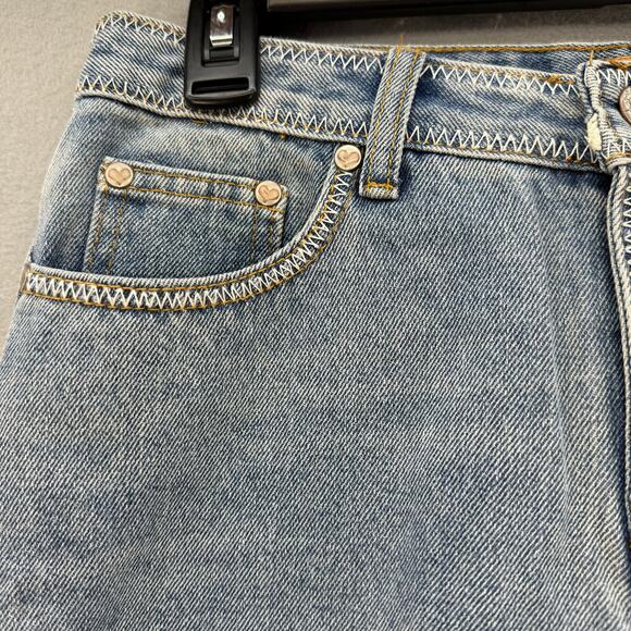 Pol Anthropologie Women's Reckless Boyfriend Distressed Jeans SMP35 Sz.M Preppy - Picture 6 of 16